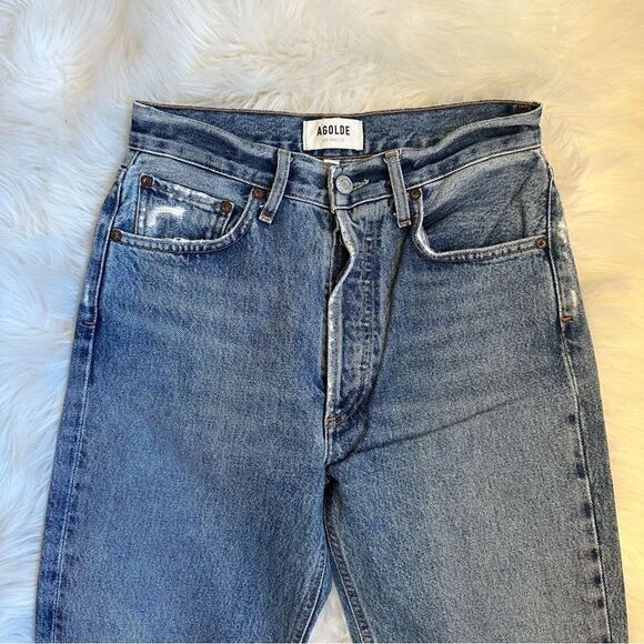 AGOLDE Riley High Rise Straight Crop Jeans - Picture 2 of 7